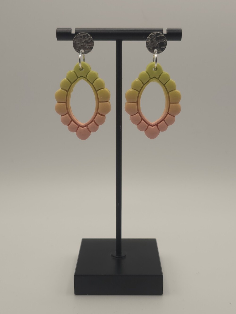 Hand Crafted Gradient Dangle Polymer Clay Earrings